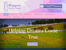 Tablet Screenshot of bluegrassfertilitycenter.com